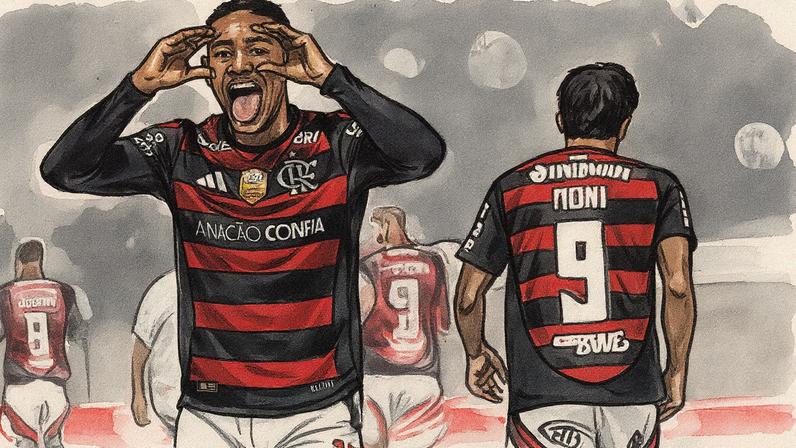 Samuel Lino comemora gol do Flamengo (Foto: Jorge Rodrigues/AGIF)