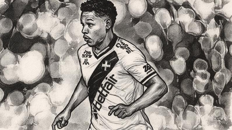 Matheus França na partida entre Vasco e Botafogo (Foto: Jorge Rodrigues/AGIF)