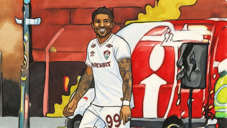 John Kennedy em ação em Sport x Fluminense (Foto: Marlon Costa/AGIF)