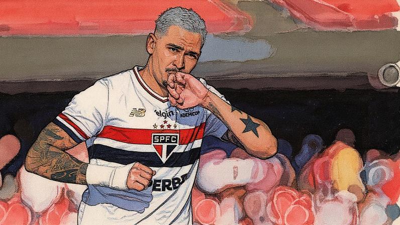 Luciano é o líder em participações em gols do São Paulo em 2025 (Foto: Ettore Chiereguini/AGIF)