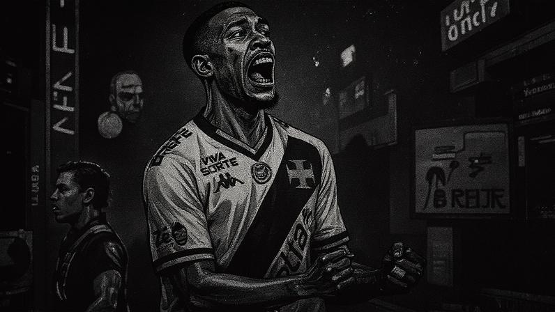 Rayan comemora gol marcado pelo Vasco (Foto: Thiago Ribeiro/AGIF)