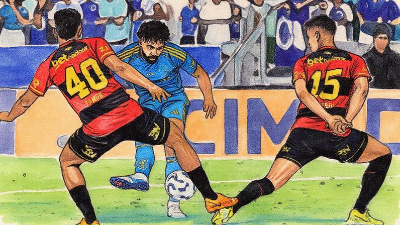 Gabigol usou o pé direito para fazer o gol de empate do Cruzeiro contra o Sport, no Mineirão (Foto: Gilson Lobo/AGIF)