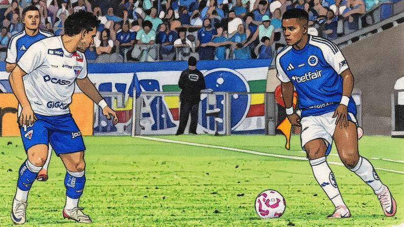 Equatoriano Arroyo fez a jogada para o gol de Christian na vitória sobre o Fortaleza (Foto: Gustavo Aleixo/Cruzeiro)