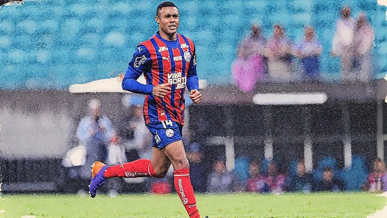 Erick, do Bahia, em ação contra o Internacional (Foto: Jhony Pinho/AGIF)