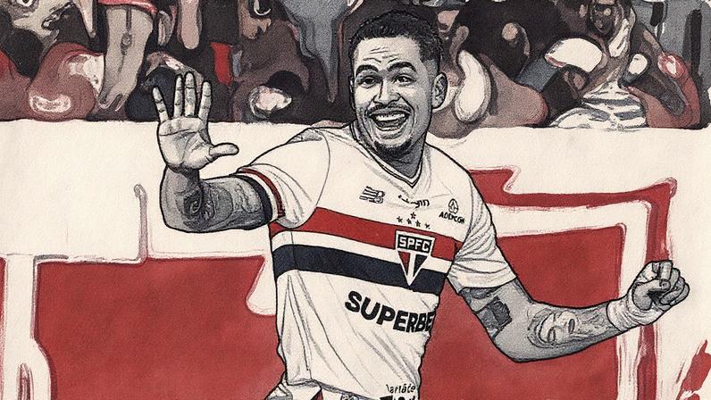 Luciano marcou seu 100º gol contra o Bahia na última rodada (Foto: Marcello Zambrana/AGIF)