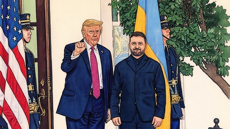 El presidente estadounidense, Donald Trump (izquierda), junto a Volodímir Zelenski, antes de su reunión en la Casa Blanca el pasado 17 de octubre.