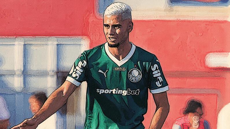 O jogador Andreas Pereira, da SE Palmeiras, em jogo contra a equipe do São Paulo FC, durante partida válida pela vigésima sétima rodada, do Campeonato Brasileiro, Série A, no Estádio Morumbis. • Foto: Cesar Greco/Palmeiras/by Canon