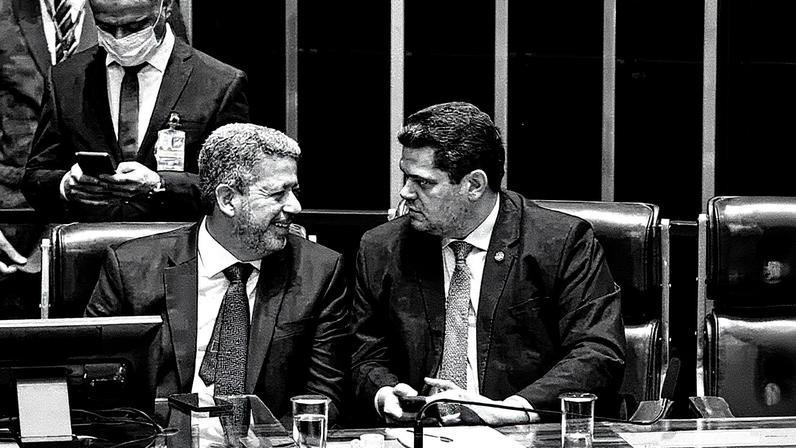 Arthur Lira e Davi Alcolumbre. Foto: Jefferson Rudy/Agência Senado