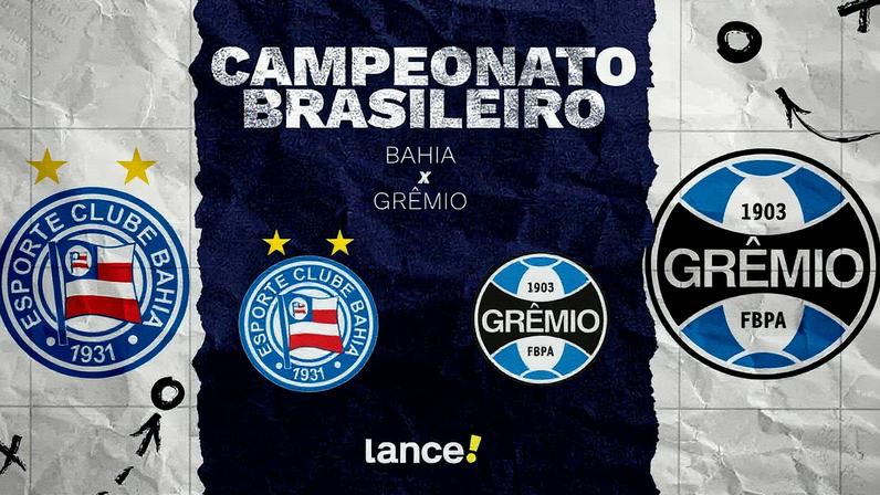 Bahia e Grêmio se enfrentam neste domingo (Foto: arte / Lance!)