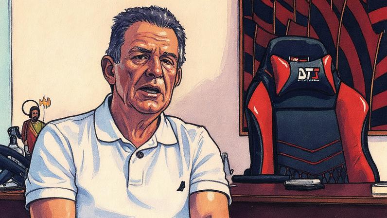 Bap, presidente do Flamengo, em entrevista ao Uol (Foto: Reprodução)