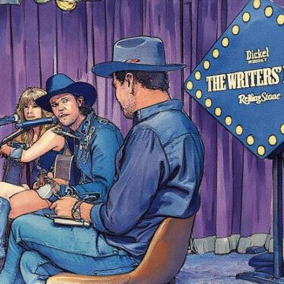 Kaitlin Butts, Tyler Halverson e Braxton Keith entram na sala de roteiristas de rock