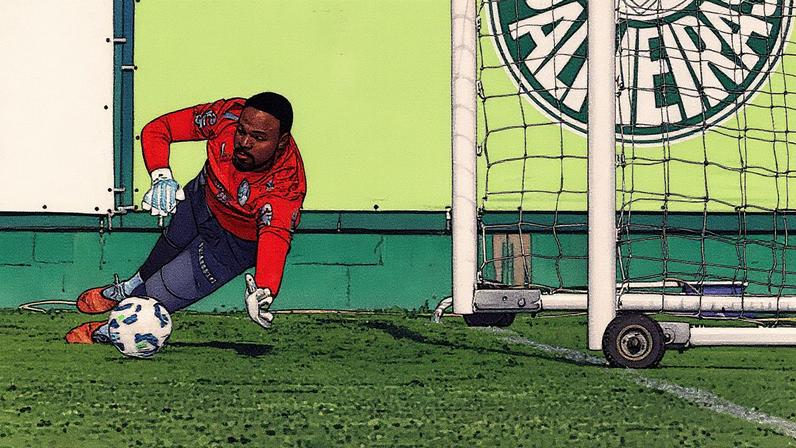 Carlos Miguel, goleiro do Palmeiras (Foto: Cesar Greco/Palmeiras/by Canon)