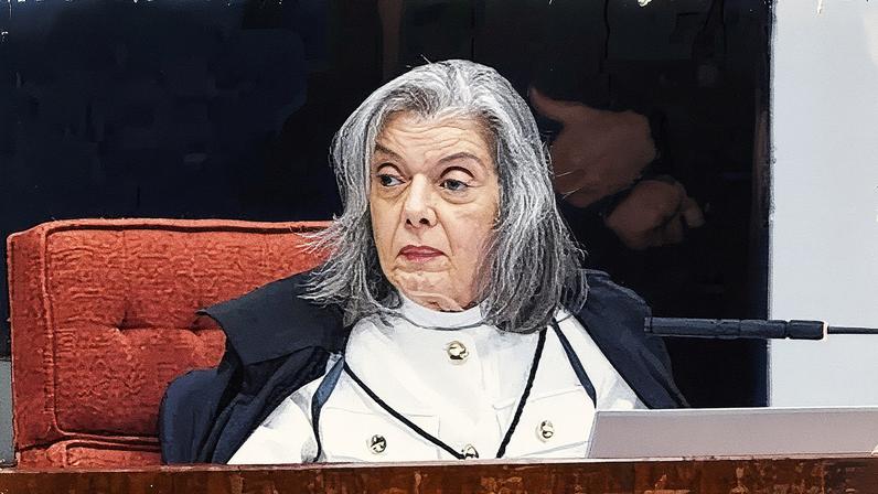 A ministra Cármen Lúcia no julgamento do golpe. Foto: Antonio Augusto/STF