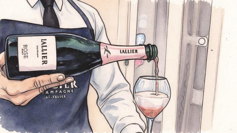 Lallier Brut Rosé é um dos rótulos da centenária marca francesa • Rodrigo Zorzi