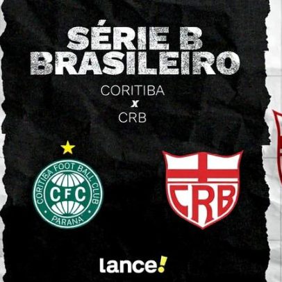 Coritiba enfrenta o CRB pela Série B com transmissão ao vivo e escalações