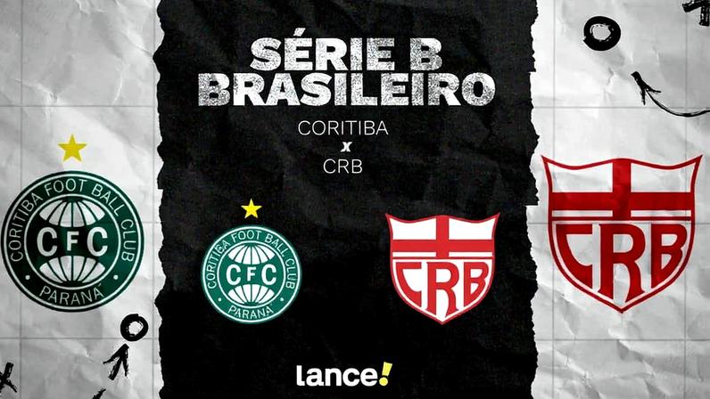 Coritiba e CRB jogam pela Série B, no Couto Pereira. Foto: Arte/Lance!