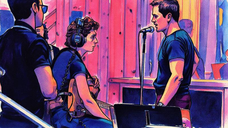 Writer-director Scott Cooper, shown with Jeremy Allen White, says he cast him as Springsteen because he "feels like him."