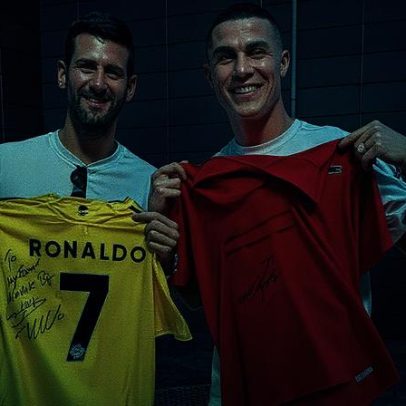 Djokovic e Cristiano Ronaldo se encontram em Riade