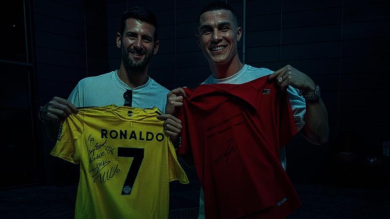 Novak Djokovic e Cristiano Ronaldo (Foto: International Tennis Federation)