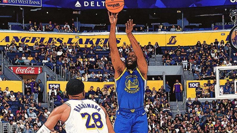 Draymond Green na pré-temporada 25-26 contra os Lakers (Foto: dam Pantozzi / NBAE / Getty Images / Getty Images via AFP)