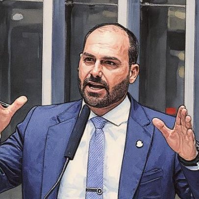 Defensoria Pública pede a Moraes o arquivamento de denúncia contra Eduardo Bolsonaro