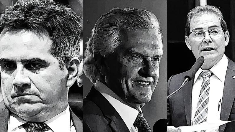 Tabuleiro eleitoral: da esquerda para a direita, senador Ciro Nogueira (PP-PI), governador de Goiás, Ronaldo Caiado (União) e deputado federal Paulinho da Força (Solidariedade-SP). Mesmo após rusgas com Ciro Nogueira, Caiado pretende ficar no União Brasil, mas cogita concorrer pelo Solidariedade, caso federação não o admita como candidato à presidência. (Foto: Marcelo Camargo/Agência Brasil; José Cruz/Agência Brasil; Billy Boss/Câmara dos Deputados;)