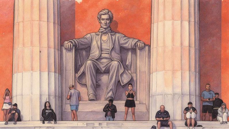 El memorial a Lincoln, este miércoles a primera hora de la mañana. WILL OLIVER (EFE)
