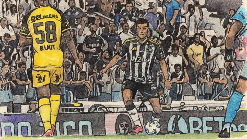 Fausto Vera em Atlético e Sport (Foto: Pedro Souza / Atlético)