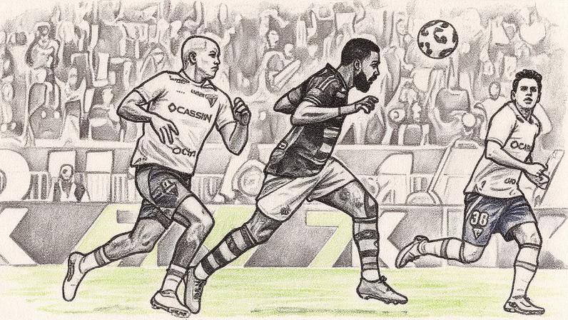 Partida entre Flamengo e Fortaleza, pelo Brasileirão (Foto: Baggio Rodrigues/Fortaleza EC)