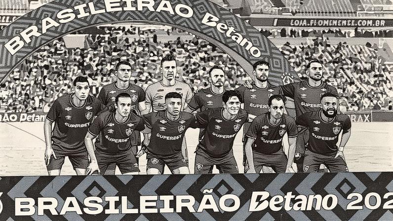 Time do Fluminense em campo para a partida contr ao Juventude pelo Brasileirão (Foto: Jorge Rodrigues/AGIF)
