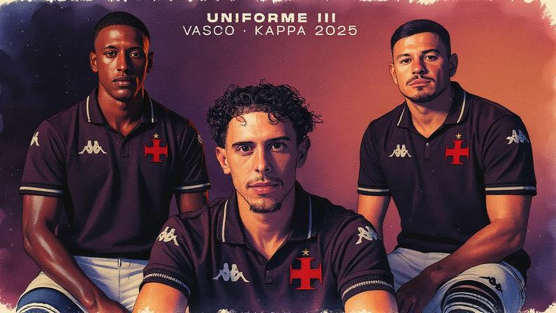 Novo uniforme III do Vasco (Foto: Divulgação/Vasco)
