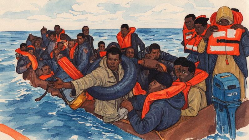 Cem líderes europeus, incluindo Macron e Merkel, denunciados em Haia por morte de migrantes