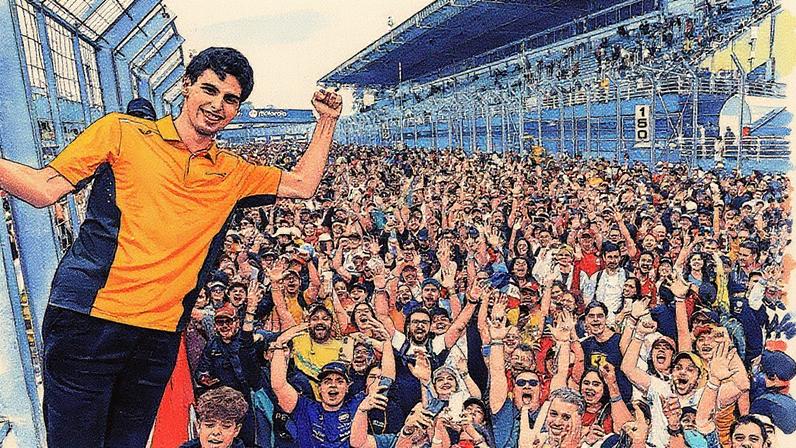 Gabriel Bortoleto em Interlagos (Foto: Reprodução/Redes Sociais)