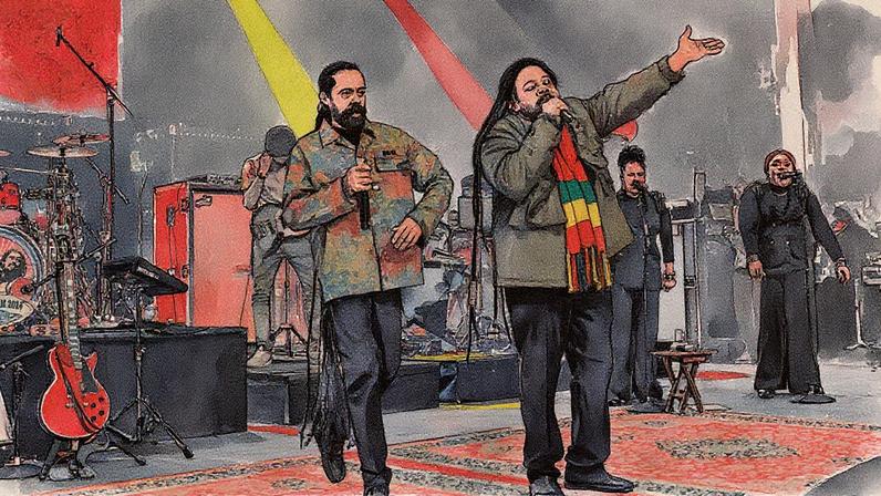 Stephen and Damian Marley on March 27, 2024 in New York City.