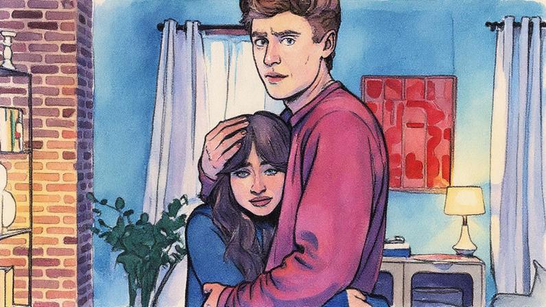 Sabrina Carpenter and Ben Marshall in a different, "Plans" sketch for 'SNL' on Oct. 18, 2025