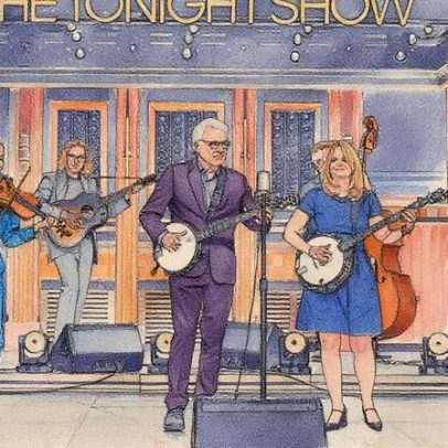 Steve Martin e Alison Brown apresentam vamos sair daqui no Fallon