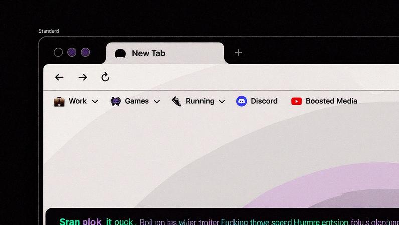 A screenshot of the Dia browser.