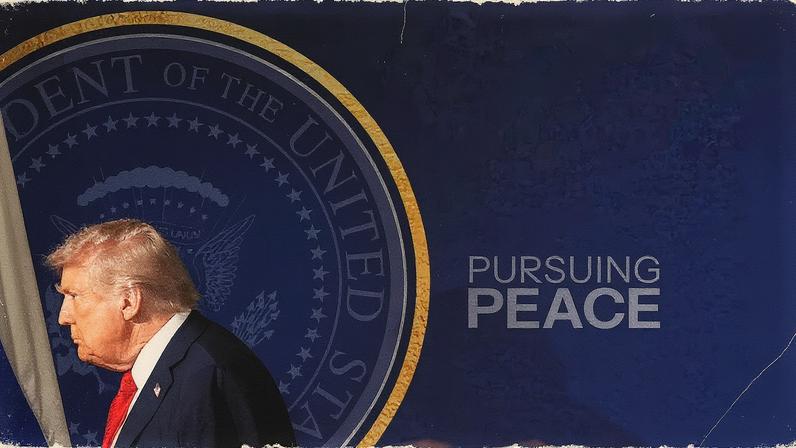 El presidente de Estados Unidos, Donald Trump, en su cumbre en Anchorage (Alaska) con el presidente ruso, Vladímir Putin, el pasado agosto