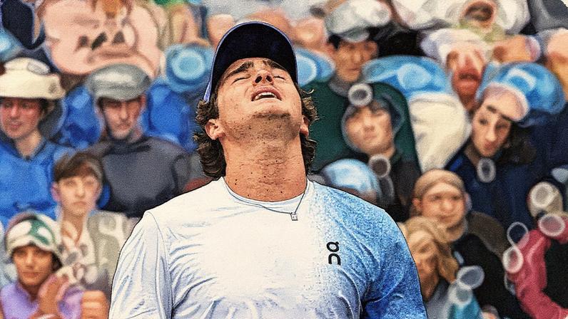 João Fonseca em foto de arquivo em Eastbourne (foto: Glyn KIRK / AFP)