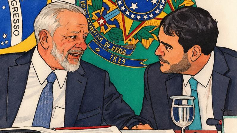 O presidente Lula e o advogado-geral da União, Jorge Messias. Foto: Rafa Neddermeyer/ Agência Brasil