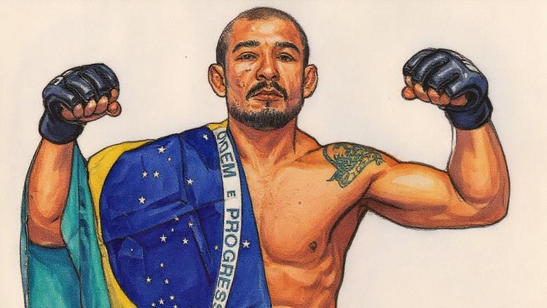 José Aldo com a bandeira do Brasil (Foto: Reprodução/Instagram)