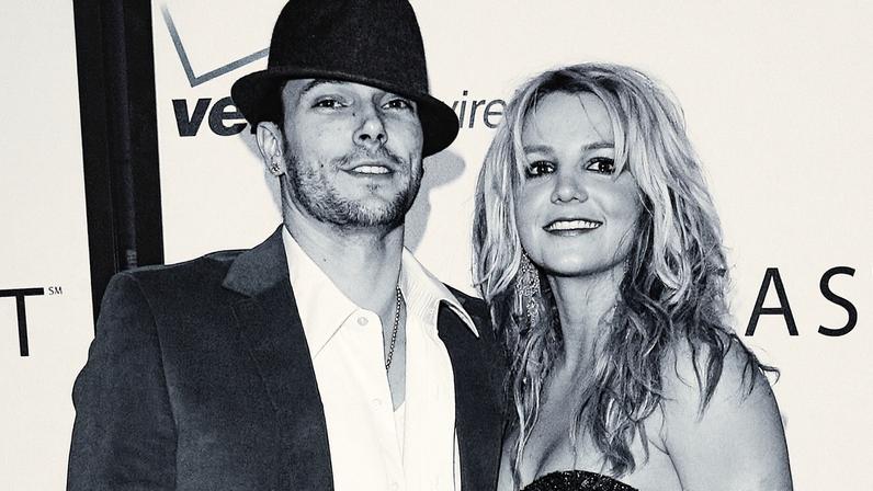 Kevin Federline and Britney Spears at a Pre-GRAMMY concert in 2006.