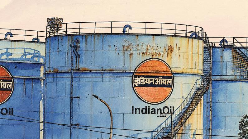 Petróleo brasileiro entra no radar da maior refinaria da Índia após sanções à Rússia | Tanques da Indian Oil Corp.: refinarias indianas suspenderam as compras de petróleo russo. (Foto: Dhiraj Singh/Bloomberg)