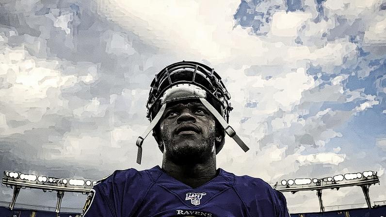 Lamar Jackson está de volta aos treinos e renova esperança de Baltimore (Imagem: Shawn Hubbard - Easy-Resize.com)