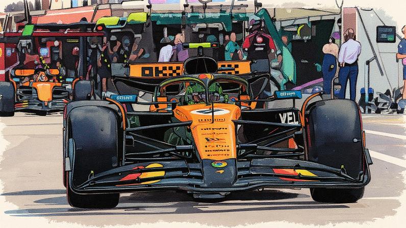 McLaren no GP de Mônaco (Foto: Isakovic / POOL / AFP)