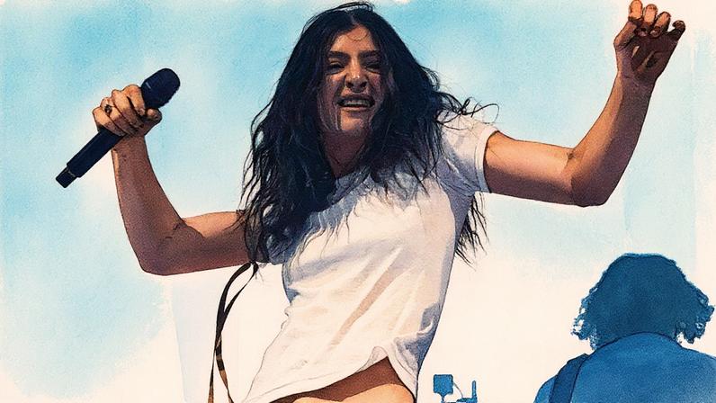 Lorde performs during Glastonbury Festival 2025.
