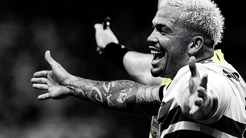 Luciano marcou o segundo gol do São Paulo contra o Fortaleza pelo Brasileirão • Rubens Chiri/São Paulo