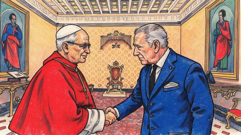 O papa e o rei da Inglaterra rezam juntos 500 anos após o cisma anglicano