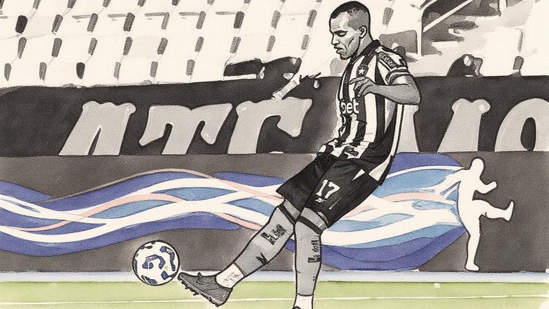 Marlon Freitas em ação pelo Botafogo (Foto: Vitor Silva / Botafogo)