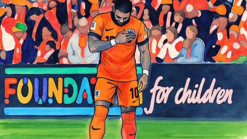 Memphis comemora gol marcado pela Holanda sobre Malta